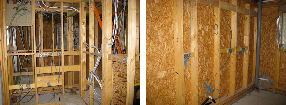 1st Fix Plumbing and Electrics: Wires and Pipes and Infrastructure 
