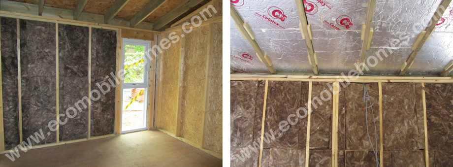 Fitting Insulation Between the Timber Frame Stud Walls 